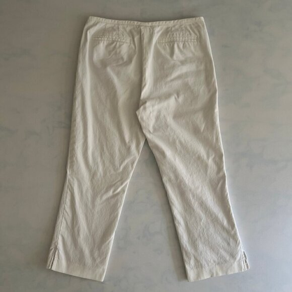 Banana Republic Martin White Cotton Low Rise Ankle Pants - Picture 5 of 8